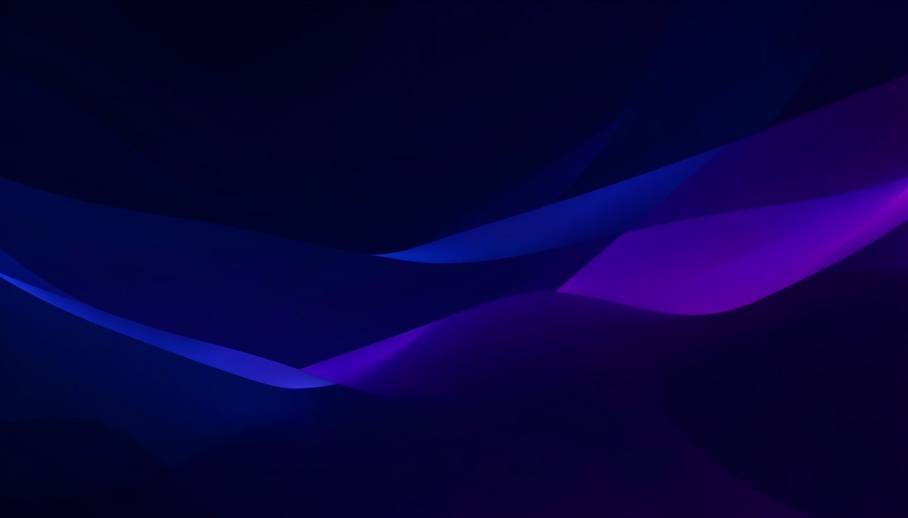Abstract flowing gradient shapes in deep indigo and violet tones, conveying a sense of digital connection and forward motion