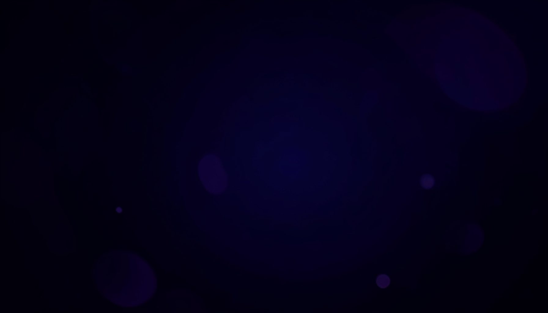 Dark navy background with subtle violet gradient accents and soft glowing circles, evoking a calm technology-focused mood